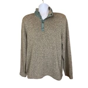 Southern Proper Getty Fleece Men's Large 1/4 Snap Sweater  EUC!!!